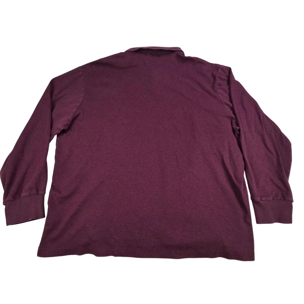 Polo Ralph‎ Lauren Men's XXL Classic Fit Long Sleeve Polo Burgundy Flesh Pony